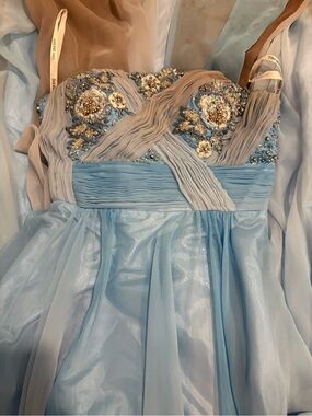 Sherri Hill Light Blue Prom Dress for Sale up to 90% Off: Poshmark